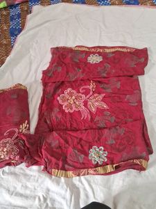 Beautiful Saari Thread Work