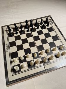 Classic chess set with checkers.