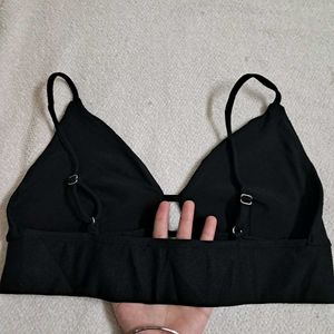 Mango Black Bralette Top