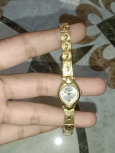 Titan women Gold Watch