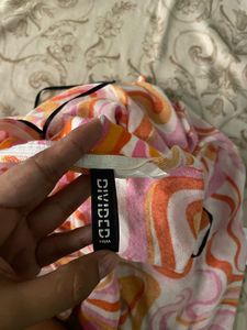 Retro Swirl Mini Dress