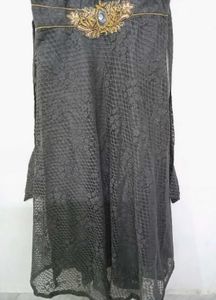 Elegant ✨Gown Net And Chiffon Material With Salwar