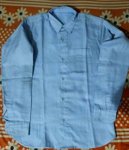 Men Formal Blue Shirt