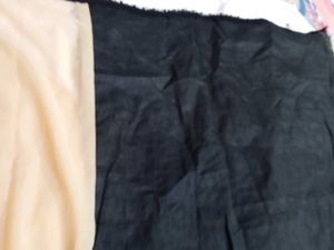 A Black Border With Moti World New Sari