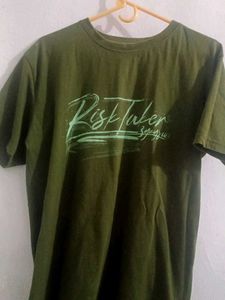 Olive Green Graphic Tee
