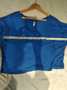 Beautiful Blue Over Size Tee