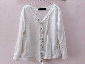 A White Classic Top For Women