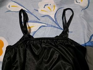 satin cowl neck top