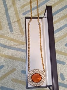 Real Stone Dollar With Chain..