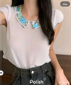New With Tag Korean Premium White Puff Sleeves