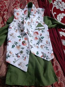 Floral Print Boys Ethnic Set