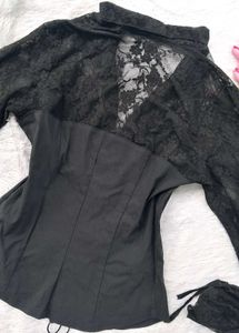 Gothic Lace Fitted Top