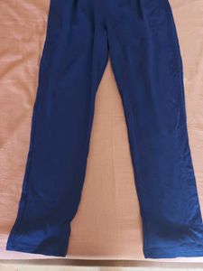 Blue Strapless Jumpsuit