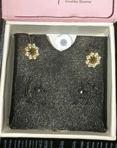 GIVA golden Sparkling Earrings