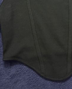 Black Corset Tank Top
