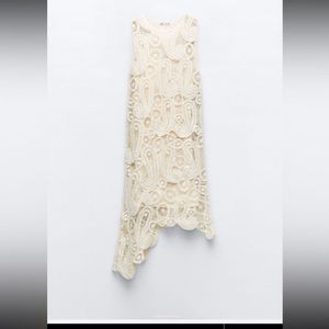 New Limited Edition Zara Bohemian Crochet Dress