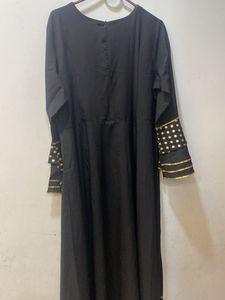Black Anarkali With Dupatta