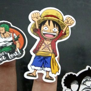 Set Of 9 One Piece Anime Stickers (1 Sheet)