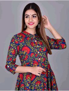 Gulmohar Jaipur Floral printed kurti