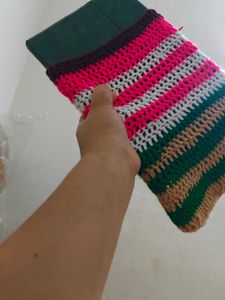 Crochet Tablet Case with Pouch