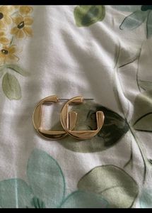 Mango Gold Hoop Earrings