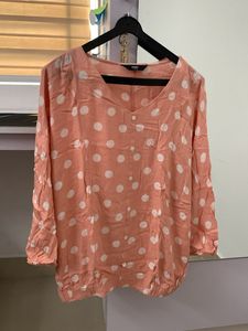 Mango Polka Dot Top