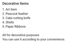 Decoration Item