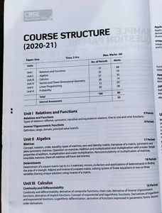 Mathematics Class 12 Book With Sample Paper