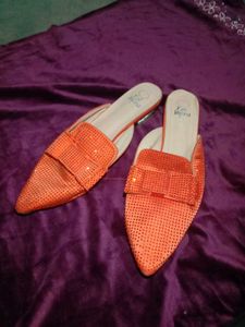Orange Bow Flats