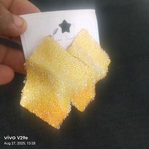 Stylish Yellow Earrings