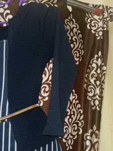 Striped Dress with Jacket