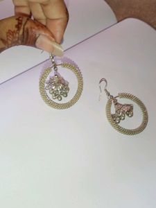 Silver Jhumka Earrings