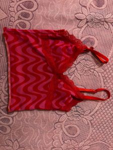 Red & Pink Cami Top
