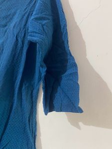 Blue Kurti with patiyala salwar