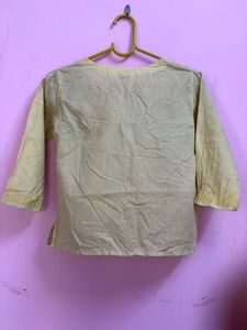 Embroidered Crop Kurta