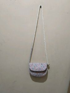 Small Floral Crossbody Bag with Rope Strap