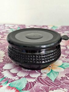 Handcrafted Glass Handi With Lid Set Of 3