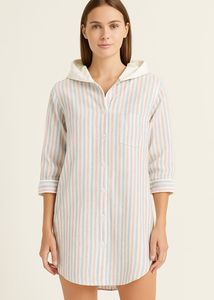 Striped Up-down Shirt Dress for Her 🤩🤩