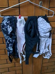 Combo Of  Five Imported Fabric Bra N Panty