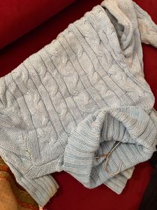 Cozy Blue Turtleneck Sweater