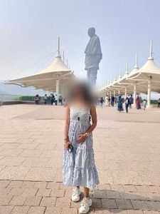 Striped Tiered Midi Dress