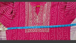 Pink Printed Kurta