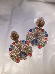 New Peacock Earrings 🦚 🦚