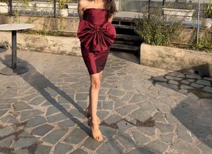 Chic Burgundy Party Dress