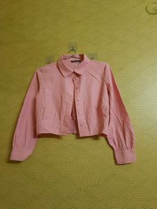 Pink Crop Shirt