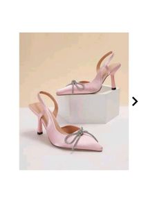 Baby Pink Bow Heels