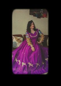 Elegant Purple Ethnic Gown
