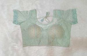 Mint Green Embroidered Blouse