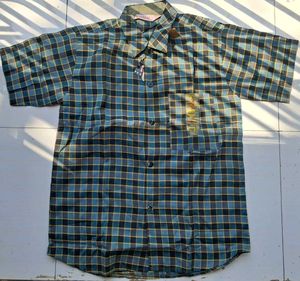 Vintage Plaid Short Sleeve Shirt (5-7 Years)