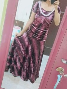 Elegant bodycon velvet maxi Gown